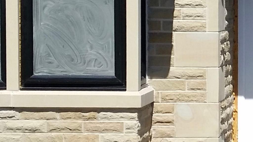 Yorkshire stone steps mullions quoins coping stones cills sills